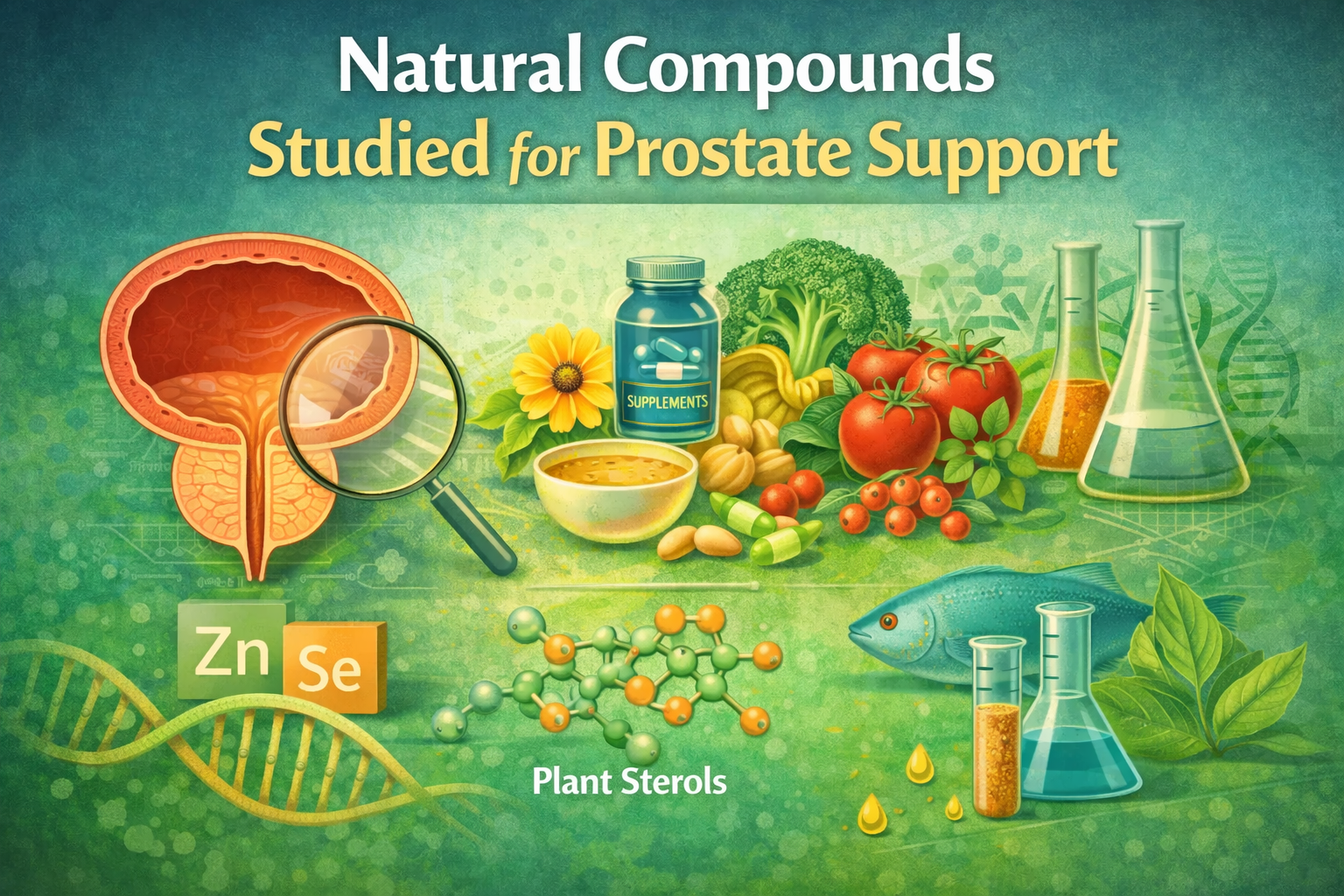 Natural Compounds Studied for Prostate Support